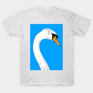 Blue Swan Portrait T-Shirt